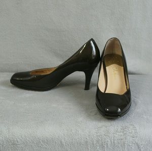 Cole Haan Nike Air Carma Brown Patent Pumps